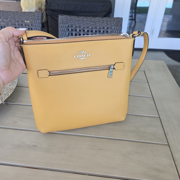 Coach Mustard Yellow Crossbody Bag - Picture 1 of 2